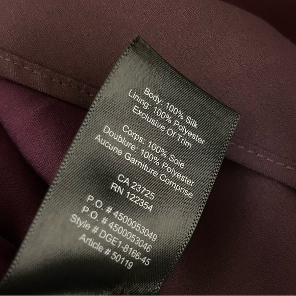 Babaton Deep Burgundy Long Sleeve Dress Size XS - Picture 7 of 13